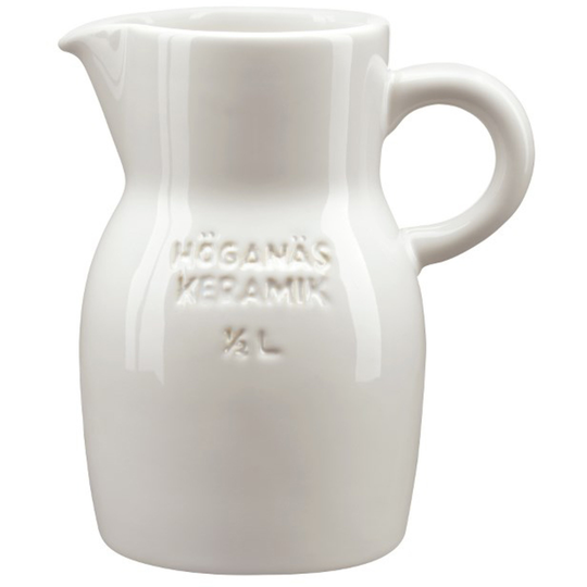 Höganäs Keramik Kanna 50 cl Vit blank