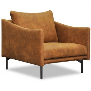 Harpan fåtölj - Cognac ecoläder