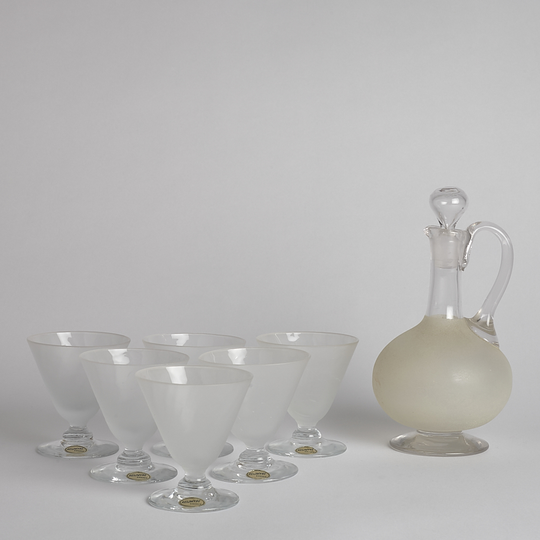 Reijmyre Glasbruk - Karaff med Glas 5 st