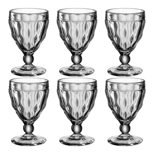 Leonardo - Brindisi Vitvinsglas 24 cl 6-pack Antracitgrå