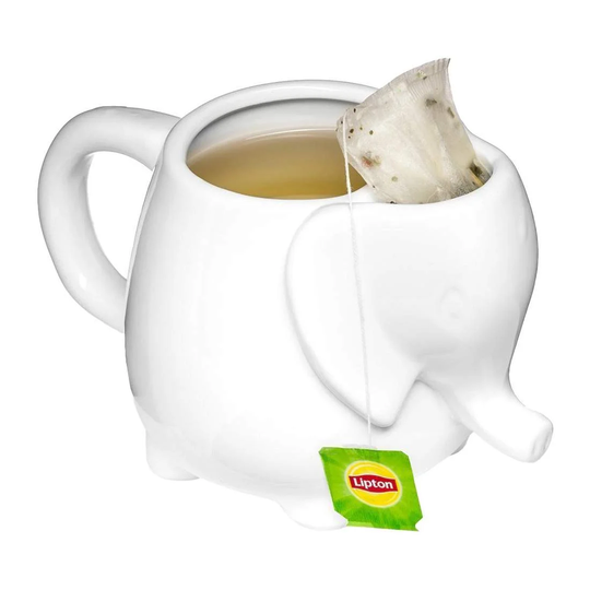 Temugg, Elefant - Vit