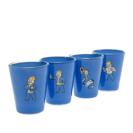 Fallout, 4x Shotglas - Vault-Tec