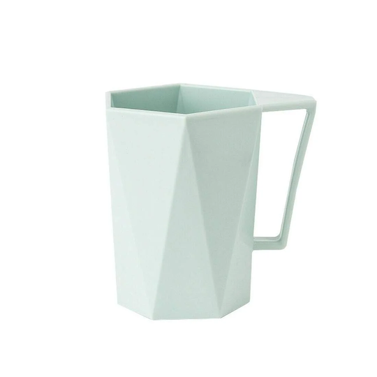 Mugg i Plast, Geometrisk - Mintgrön