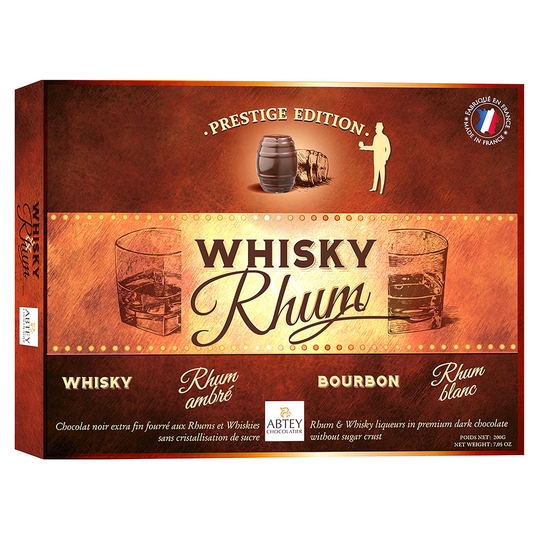 Chokladask Whiskey & Rom