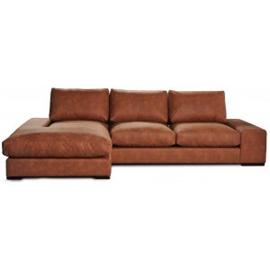 Scirocco divansoffa 3-sits XL 305 cm - Cognac vintage