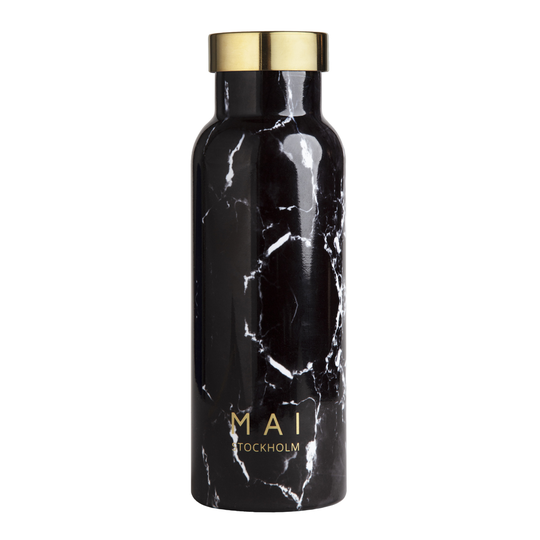 MAI Stockholm - Marble Collection Flaska 50 cl Svart Marmor