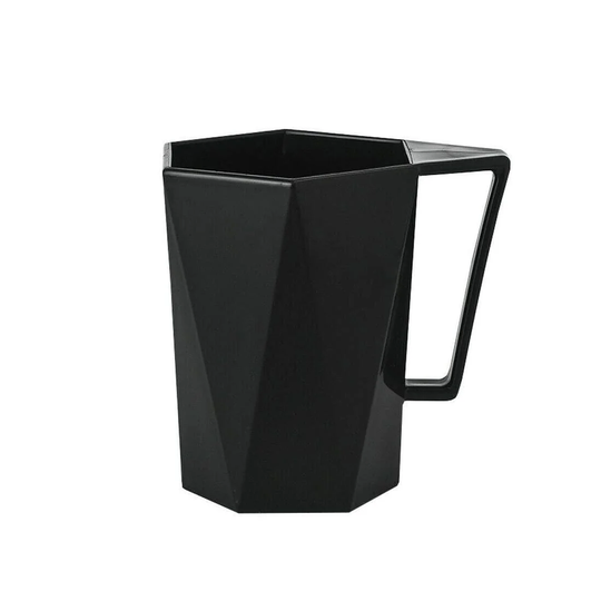 Mugg i Plast, Geometrisk - Svart