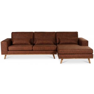 Ranger divansoffa höger - Cognac