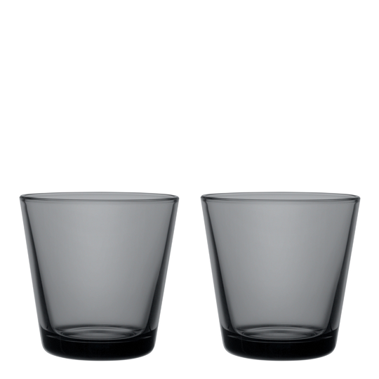 Iittala - Kartio Glas 21 cl 2-pack Mörkgrå