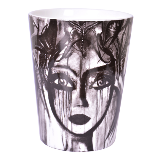 Carolina Gynning - Mugg Slice of life Svart/Vit 30 cl