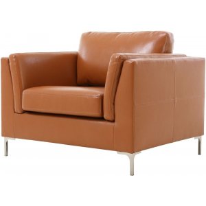 Cansas Fåtölj - Cognac PU