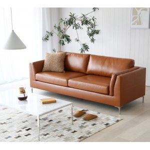 Cansas 3-sits soffa - Cognac