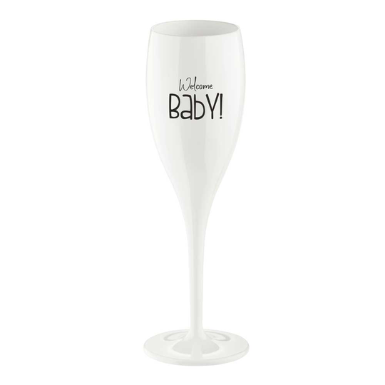 Koziol - Cheers Champagneglas Welcome Baby 10 cl Vit