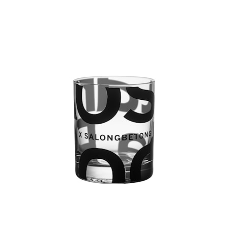Salong Betong Double Old Fashioned 35 cl 2-pack Klar/Svart