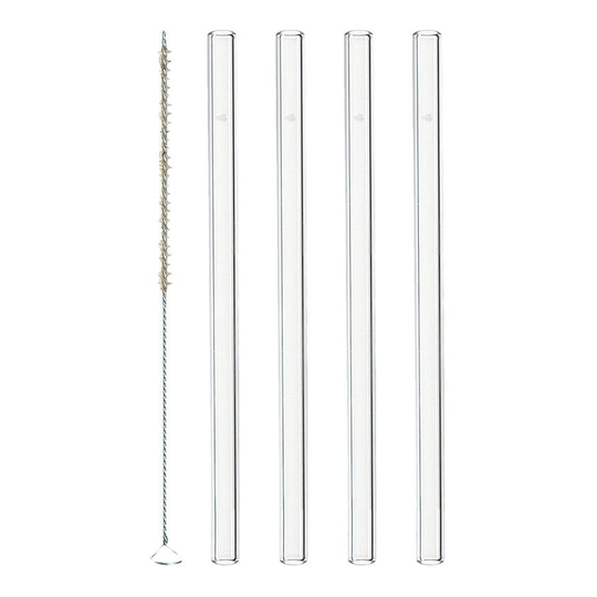 Leonardo - Ciao Sugrör Glas 4-pack + Borste