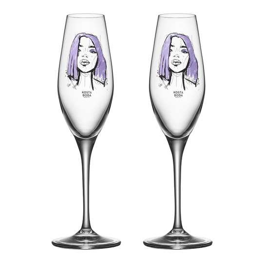 Kosta Boda - All About You Champagneglas 2-pack Forever Mine