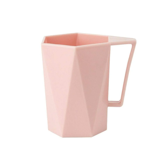 Mugg i Plast, Geometrisk - Rosa