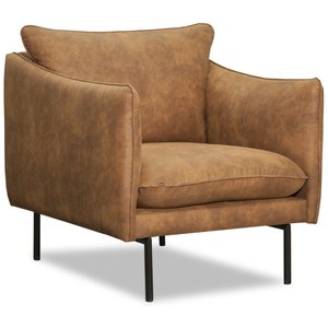 Björndal fåtölj - Cognac ecoläder