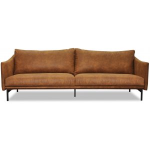 Harpan 3-sits soffa - Cognac Ecoläder