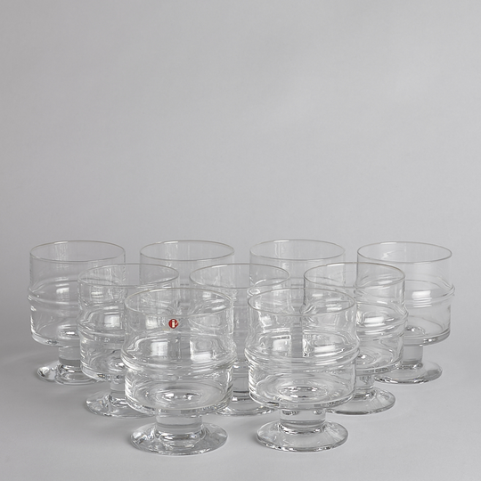 Iittala - SÅLD "Pisaranrengas" vinglas 9 st