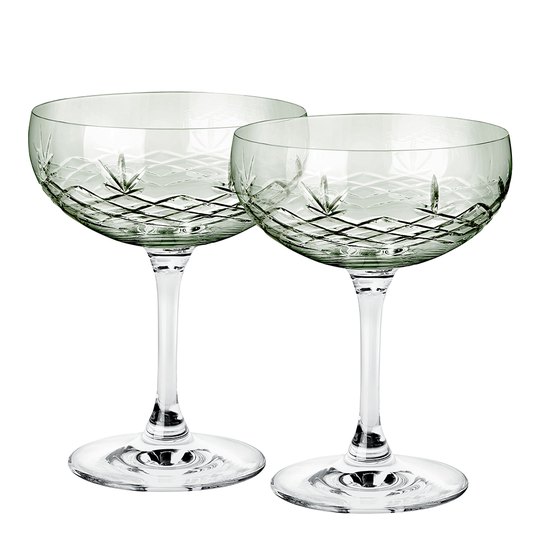 Frederik Bagger - Crispy Gatsby Champagneskål 30 cl 2-pack Grön