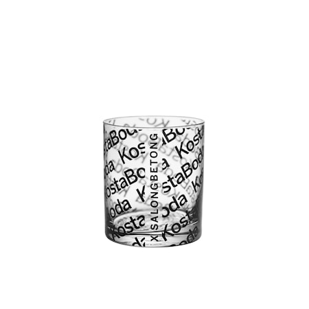 Salong Betong Old Fashioned Glas 28 cl 2-pack Klar/Svart