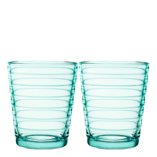 Iittala - Aino Aalto Glas 22 cl 2-pack Vattengrön