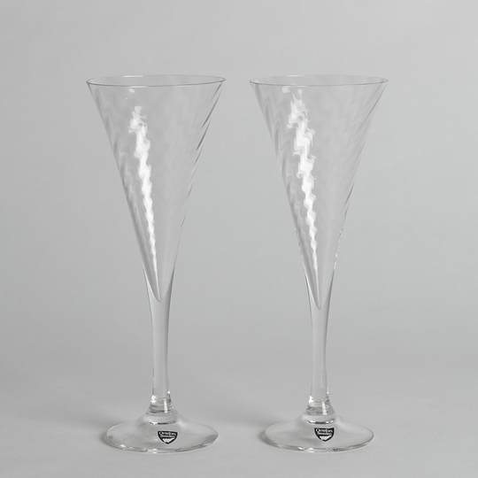Orrefors - SÅLD Champagneglas "Helena" Gunnar Cyrén 2 st