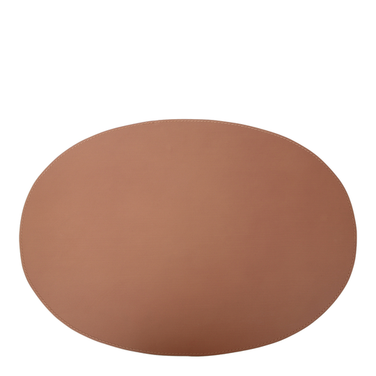 Örskov - Leather Tablett Oval 34x47 cm Cognac