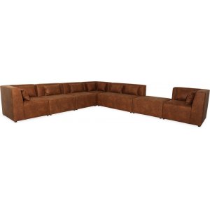 Modular byggbar hörnsoffa XL - Cognac