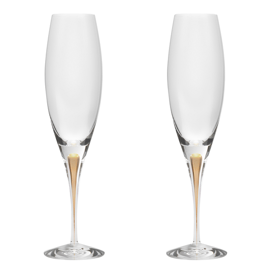 Orrefors - Intermezzo Champagne 26 cl 2-pack Guld