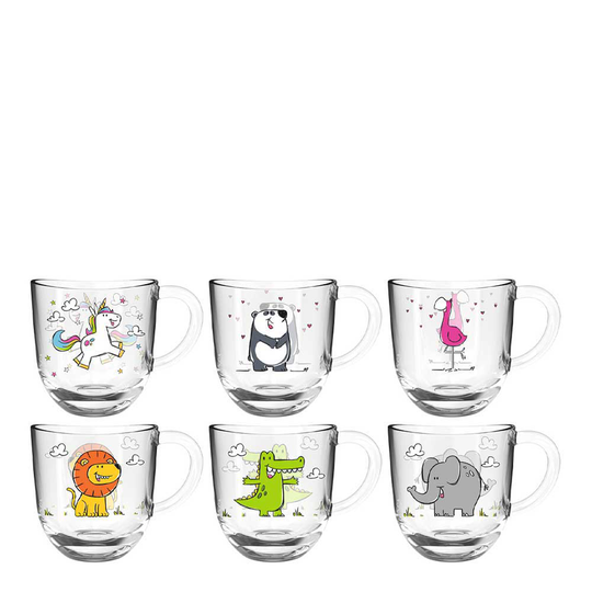 Leonardo - Bambini Glasmugg med motiv 6-pack