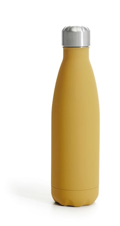Stålflaska Gummifinish Gul 50cl