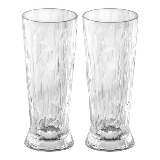 Koziol - Club Ölglas 30 cl 2-pack Klar