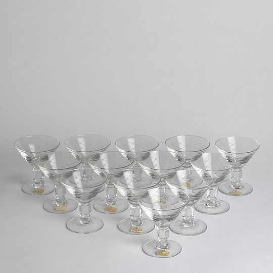 Vintage - SÅLD Likörglas Jönköping 13 st