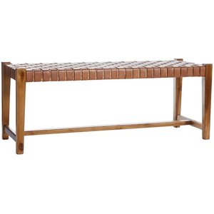Porto sittbänk - Konjak / Teak