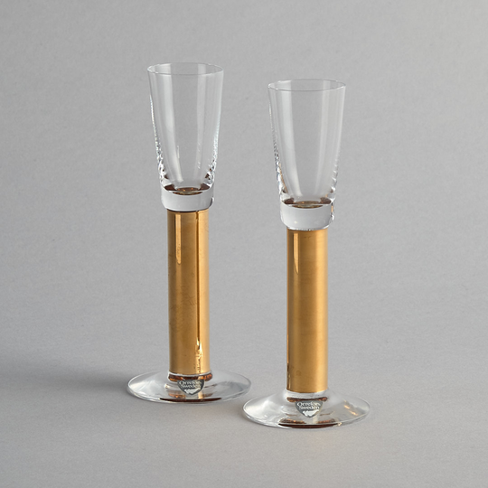 Orrefors - "Nobel" Snapsglas 2 st
