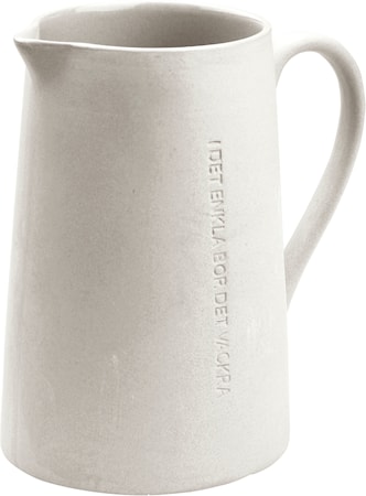 I det enkla Mjölkkanna 65 cl Naturvit