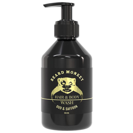 Beard Monkey Hair & Body Shampoo - Oud & Saffron