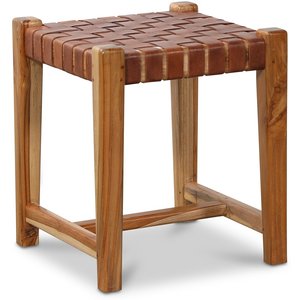 Fotpall Porto - Konjak / Teak
