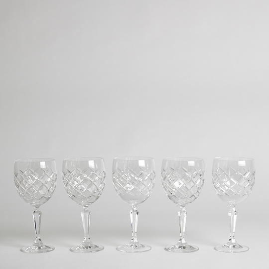 Vintage - SÅLD Rödvinsglas "Jenny" 5 st
