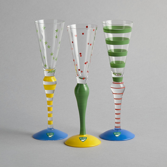 Orrefors - "Clown" Snapsglas 3 st