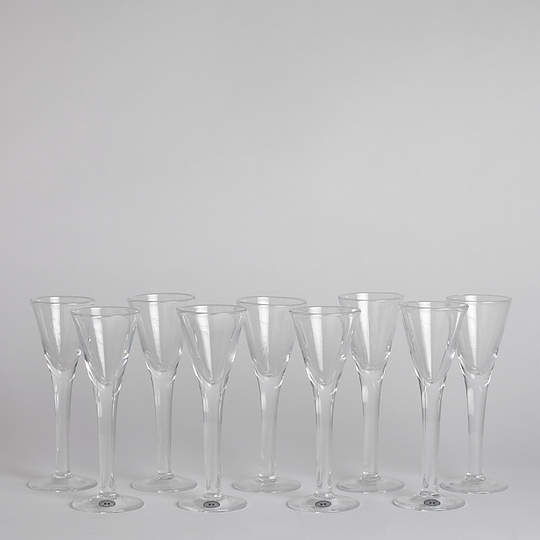 Reijmyre Glasbruk - SÅLD Snapsglas 9 styck