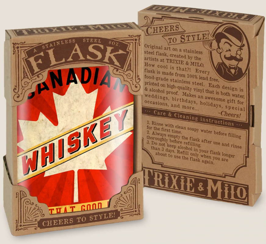Trixie & Milo Hip Flask - Canadian Whiskey