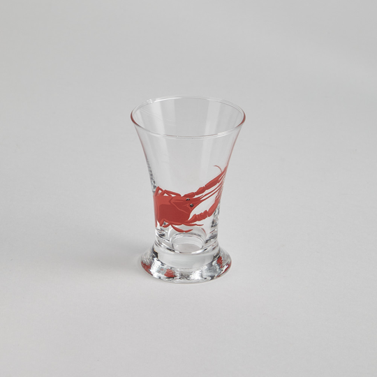 Vintage - Snapsglas med Kräftmotiv 24 st