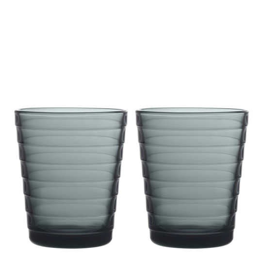 Iittala - Aino Aalto Glas 22 cl 2-pack Mörkgrå