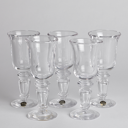 Vintage - SÅLD Portvinsglas Hovmantorp Glasbruk 5 st