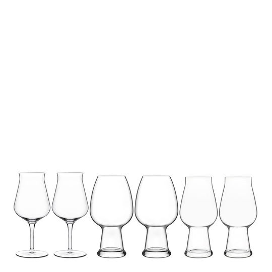 Luigi Bormioli - Birrateque Ölglas-set Ale, Vete, Allround 3x2 pack Klar
