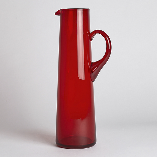 Reijmyre Glasbruk - SÅLD H55 Kanna Glas Röd