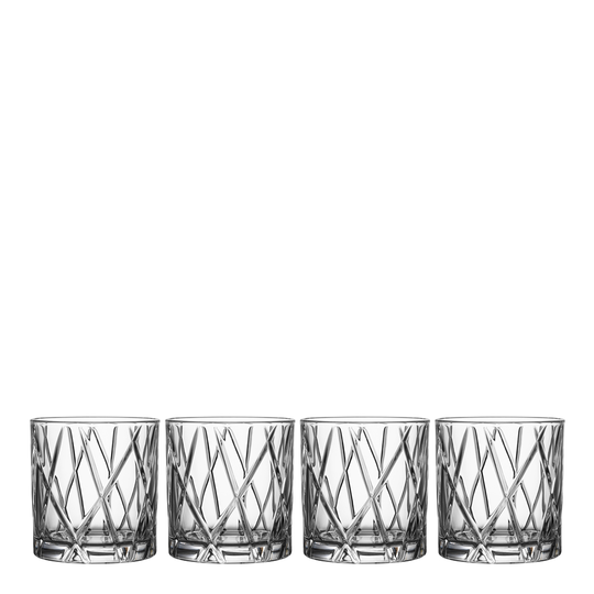 Orrefors - City DBL Old Fashioned 34 cl 4-pack